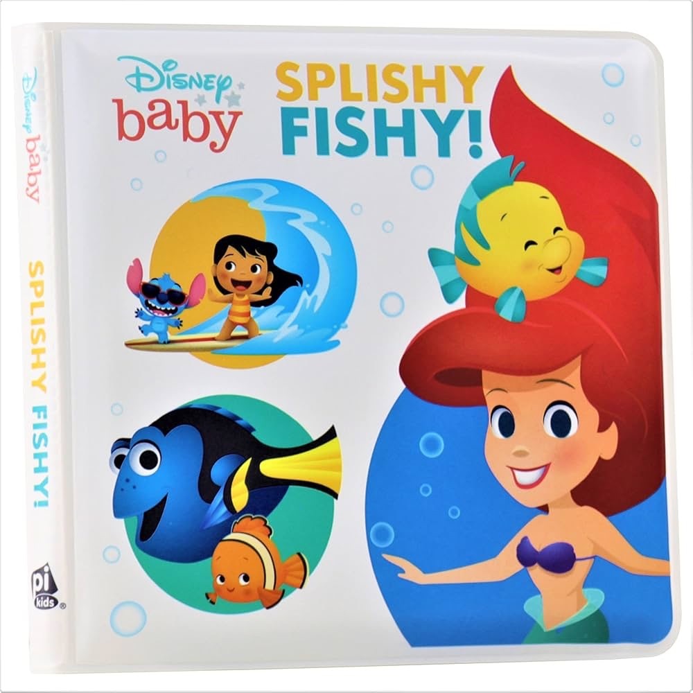 Disney Baby Splishy Fishy Bath Story Book THE LITTLE MERMAID by Pi Kids